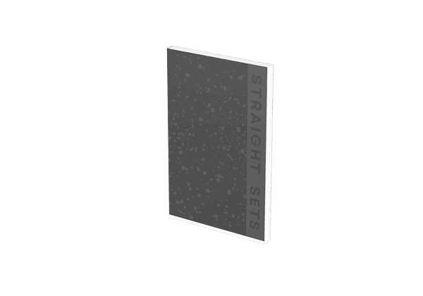 A gray book titled "Straight Sets" stands upright with a plain cover, resembling the classic style of fitness journals.