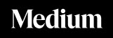 A white "Medium" logo on a black background.